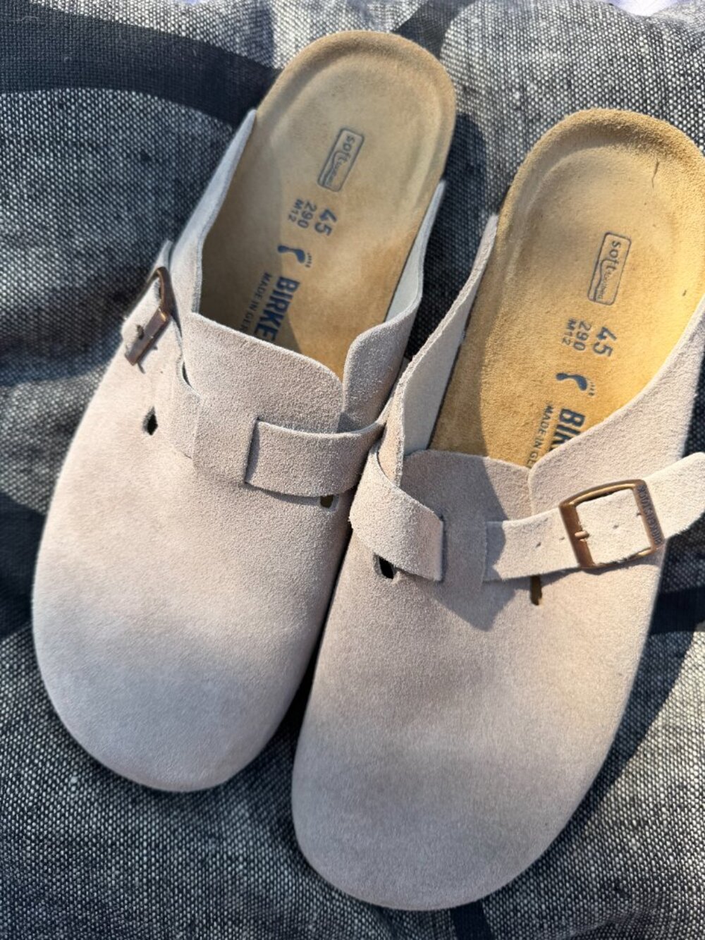 Birkenstock - Boston Soft Footbed, Taupe, Euro 45